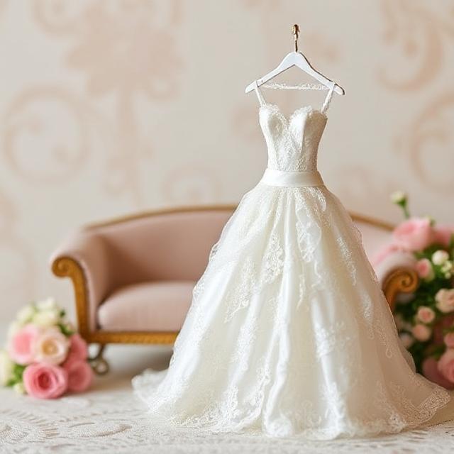 miniature wedding dress