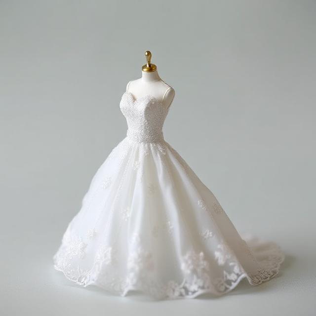 miniature wedding dress