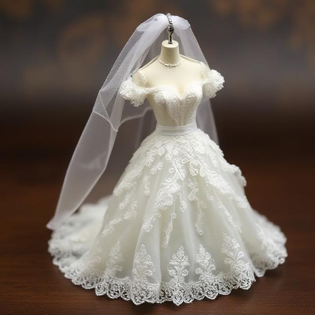 miniature wedding dress
