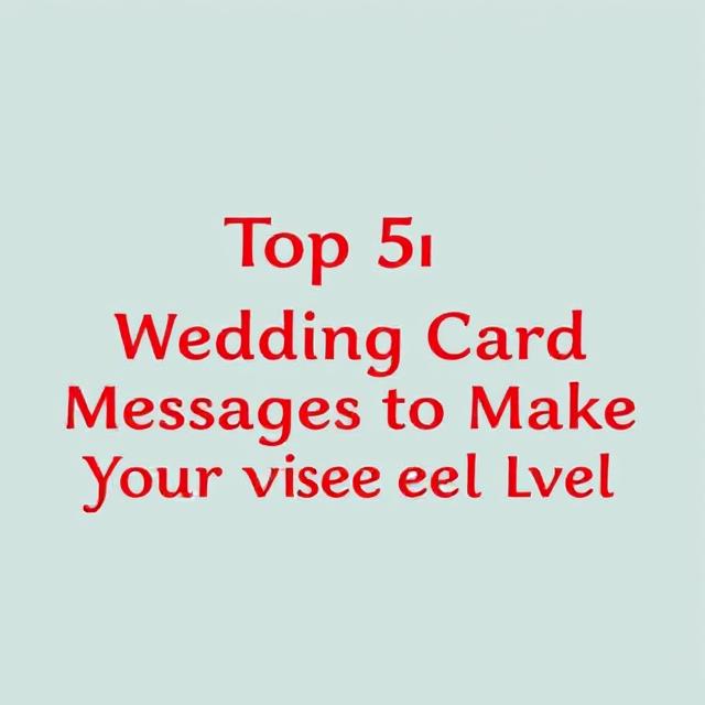 wedding card messages