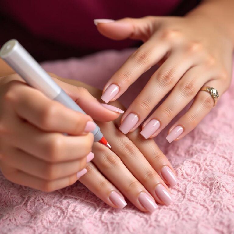 Nail polish on gel nails