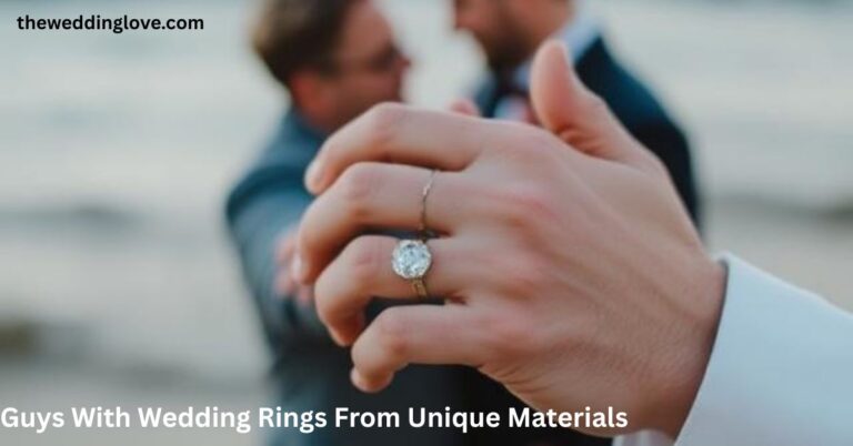 Guys With Wedding Rings From Unique Materials