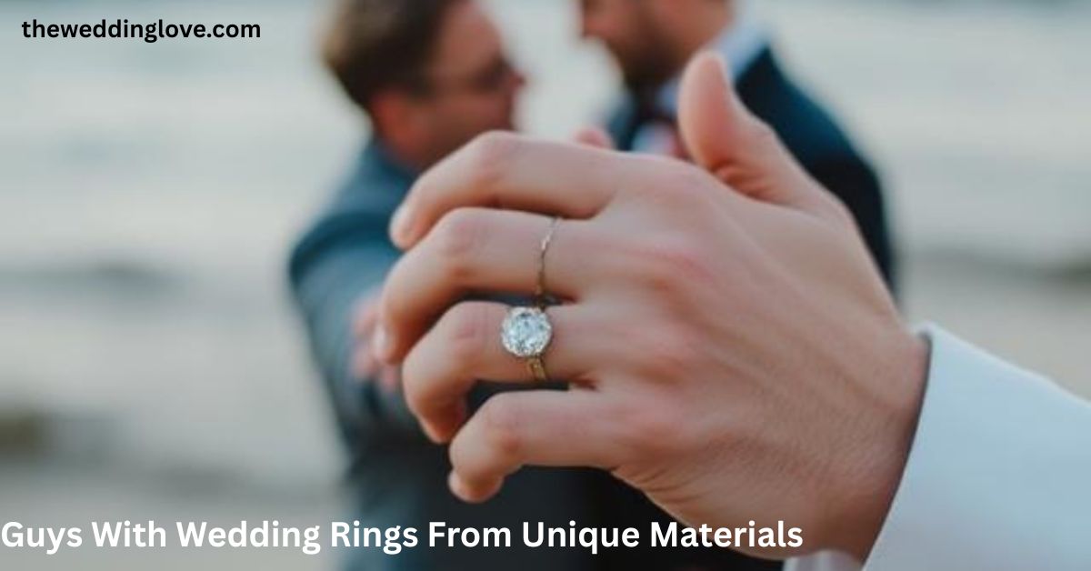 Guys With Wedding Rings From Unique Materials